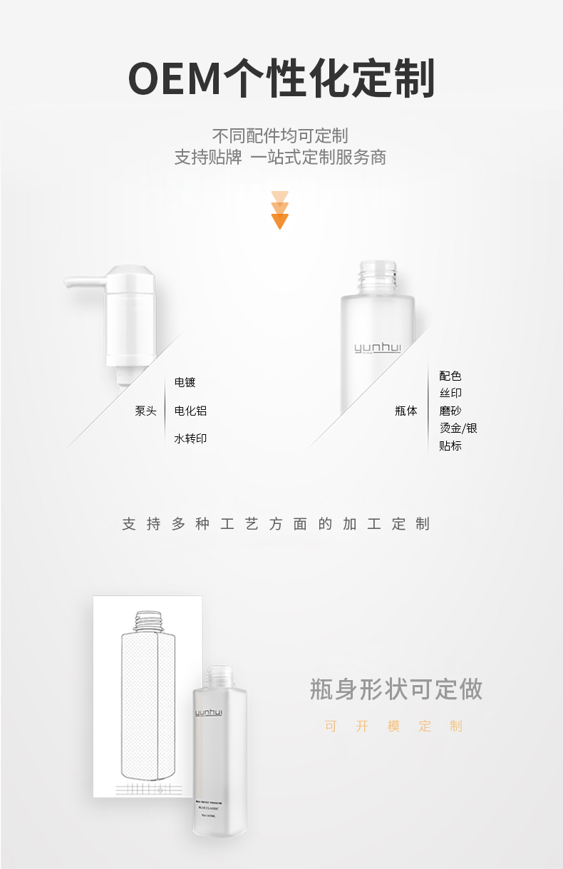 250ml平肩圓柱洗發水瓶350ml沐浴露瓶PET乳液洗護瓶包材